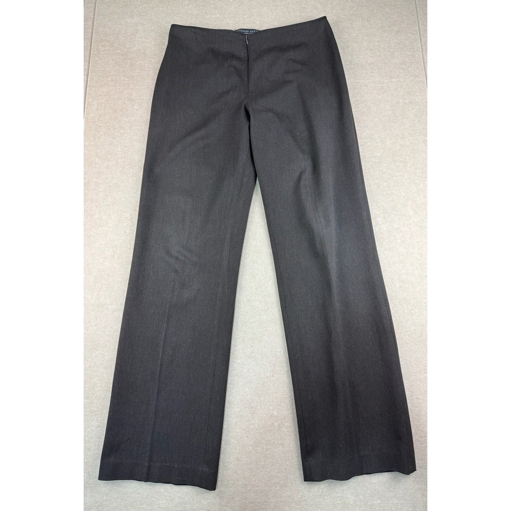 Fabrizio Gianni Pants Women's Size 10 Gray Stretch Straight‎ Made in USA